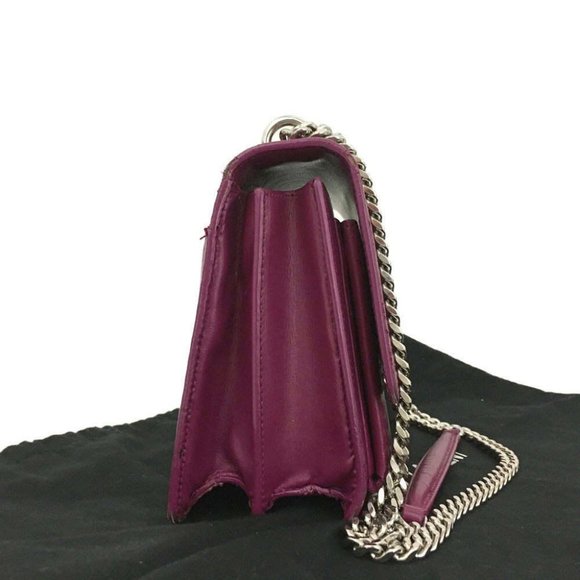 Saint Laurent Calfskin Medium Monogram Sunset Purple - Picture 2 of 11